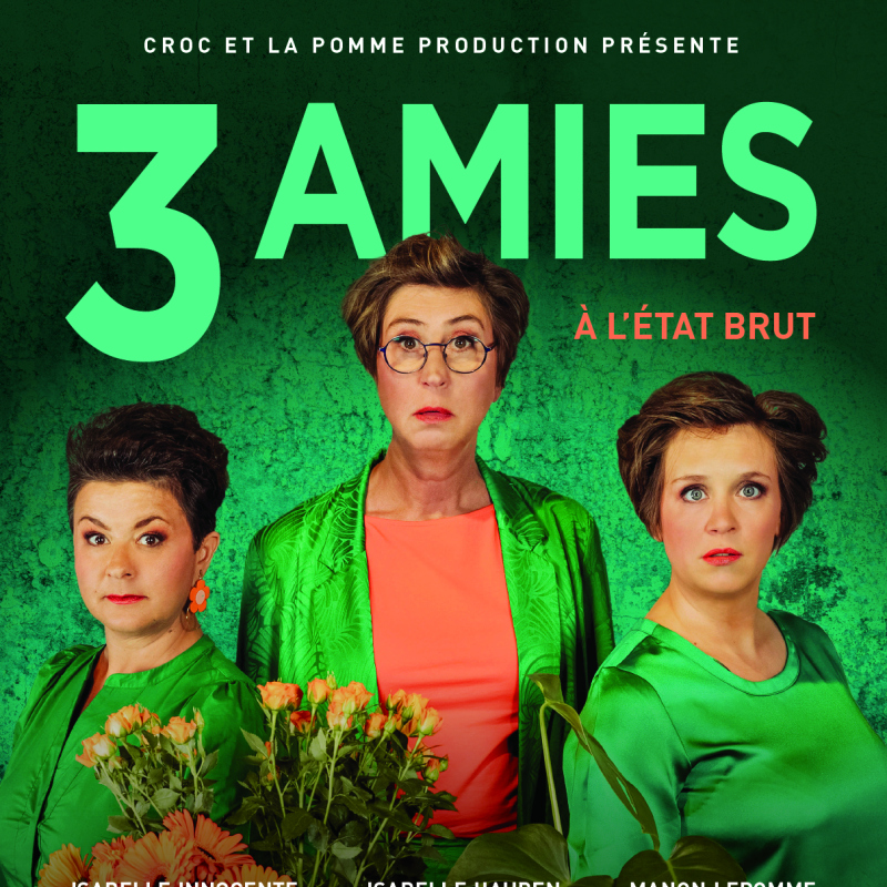 3 Amies à l’état brut