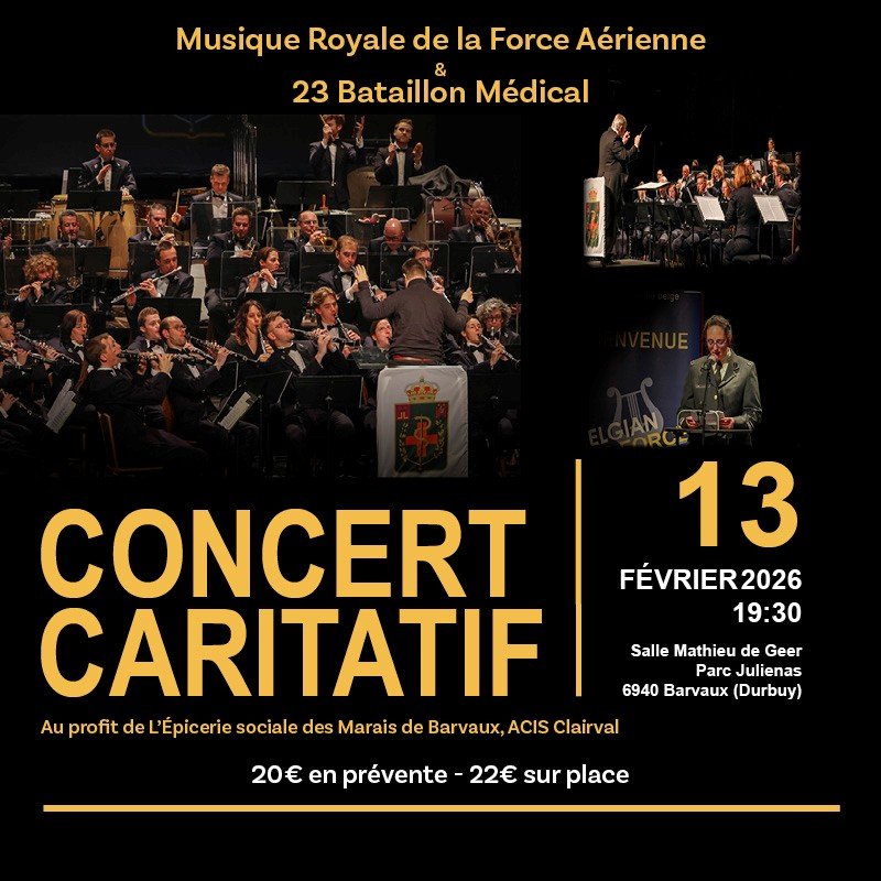 Concert Musique Royale de la Force A&eacute;rienne - 2026