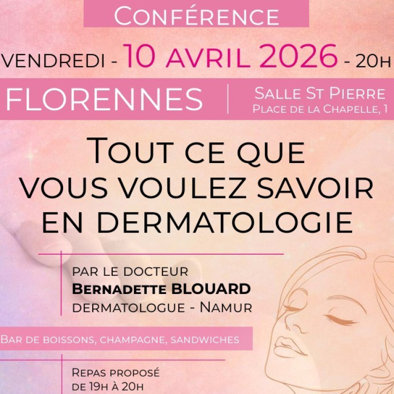 Conférence - Tout ce que vous voulez savoir en dermatologie